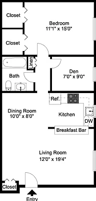 One Bedroom Den One Bedroom Den