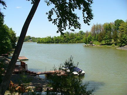 Lake view from the property