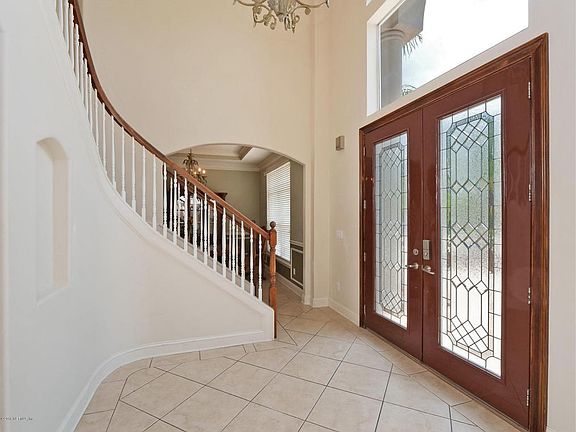 Stylized double front door