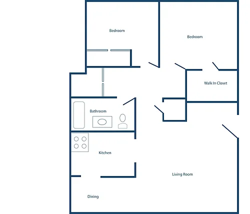Floor plan 2 Bedroom