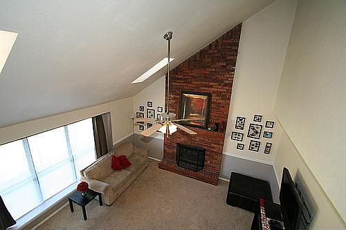 Family room from upper landing