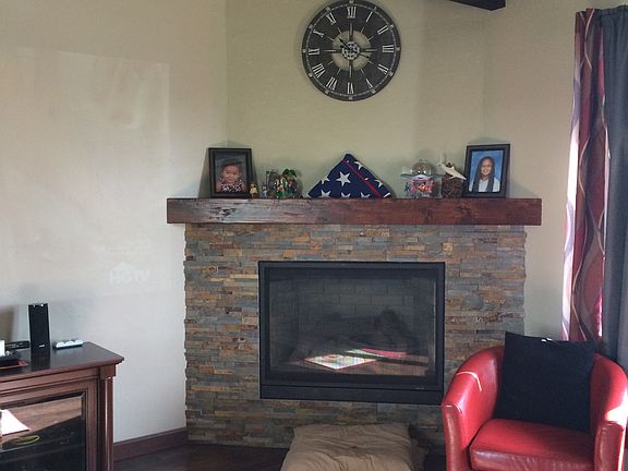 Gas frpl stag brck wood mntl