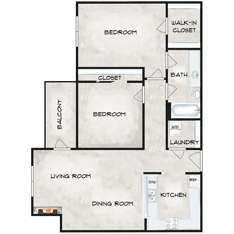 Floor plan 2/1.00