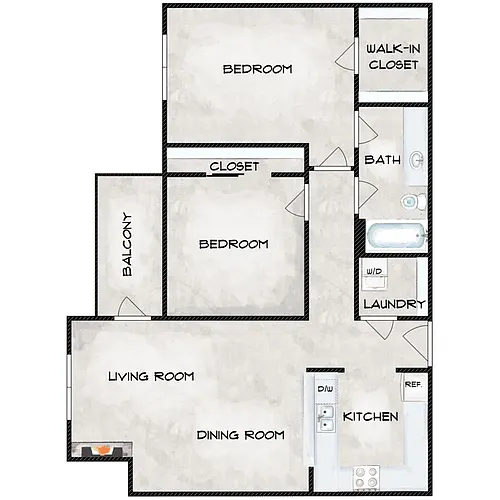 Floor plan 2/1.00