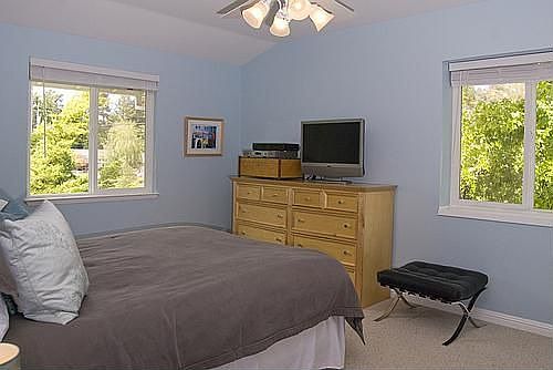 Third bedroom w/ceiling fan and walk in closet