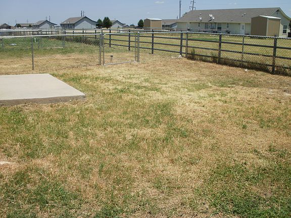 Fenced Backyard View