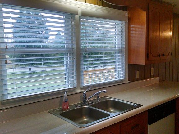 Looking out of window in Kitchen