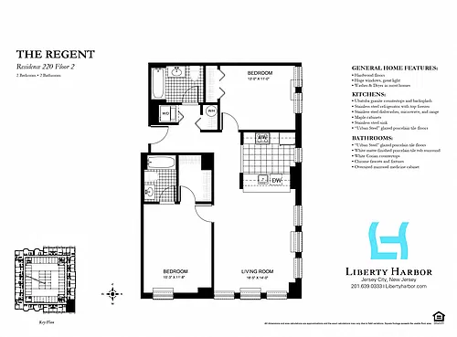 Floor plan 30 REGENT-2 BEDROOM PLAN D