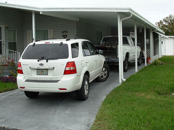 Front of Home Driveway Car Port - Copy
