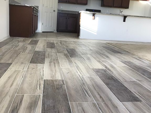 Family room and kitchen