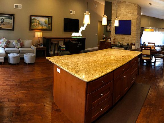 Kitchen with Vaulted Ceiling