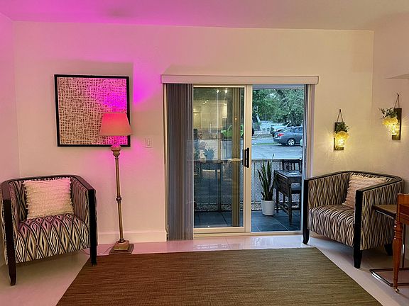 Living room and spacious balcony