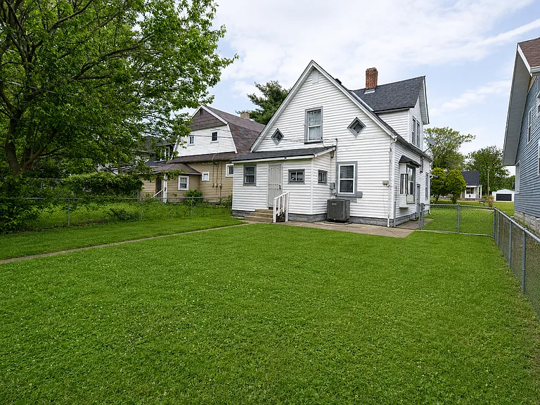 Back view of the house