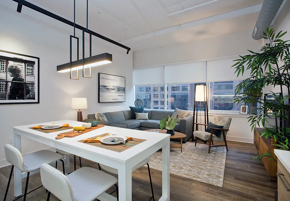Open Living/Dining in Model 305