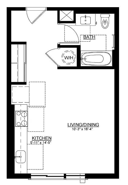 Floor plan Studio Type A