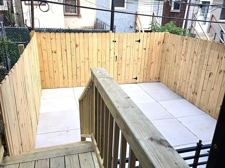 Spacious fenced-in backyard