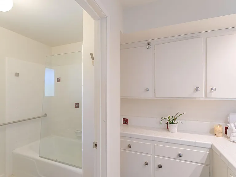 Primary ensuite, upper level.