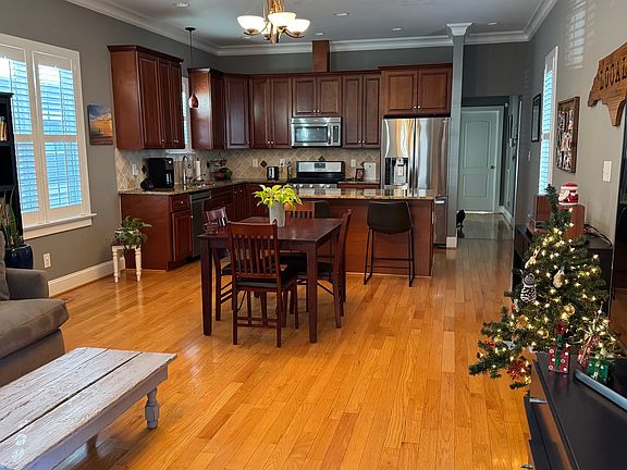 Open Concept. Living room, dining room, and kitchen.