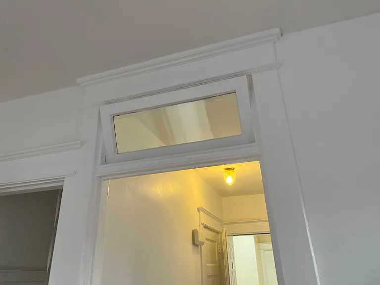 transom window above door