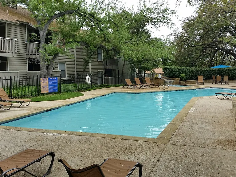 Our Sparkling pool, for our residents to enjoy
 Come by and take a look and lease with Us !! ____