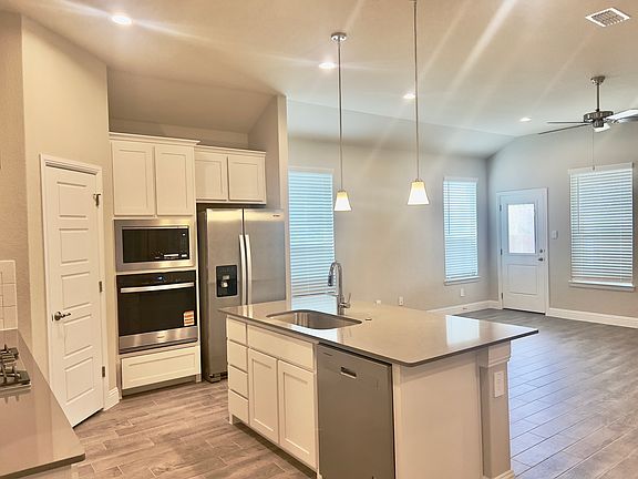Kitchen and living room view