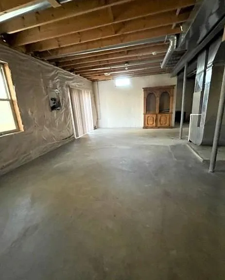 spacious basement with walk out