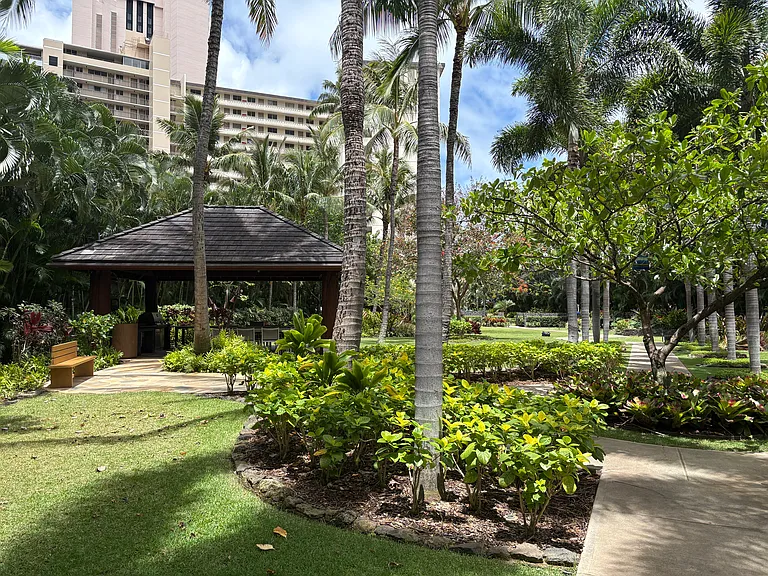 Grounds, gazebo and walking path