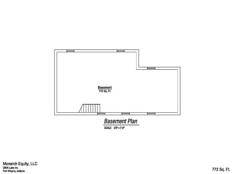 Unfinished Basement plan
