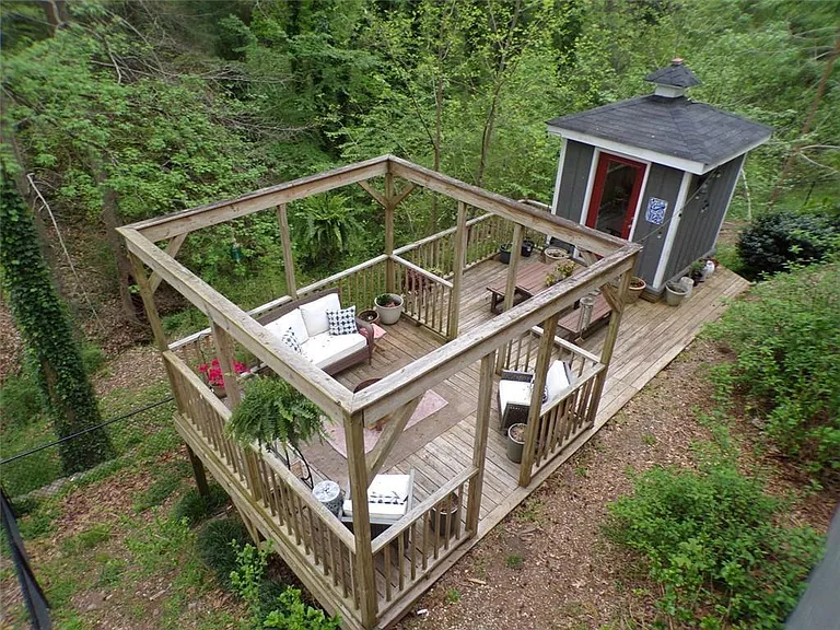 The Patio! It now has a new bbq and is painted