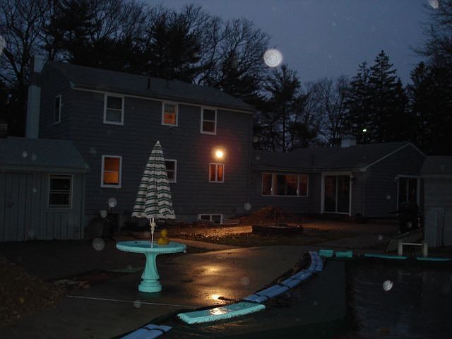 Rear view over pool