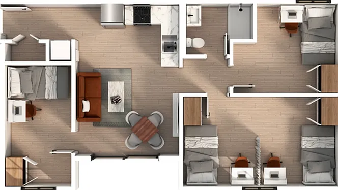 3 Bedroom | 1 Bathroom Apartment 3 Bedroom | 1 Bathroom Apartment