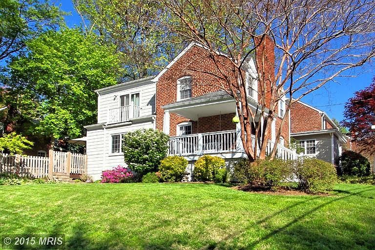 Side view of the house on its corner lot