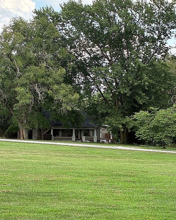 Front view with trees