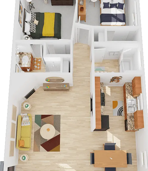 2x2 Floorplan Diagram