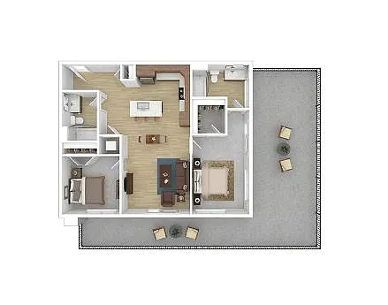 Floor plan 2 Bedroom A