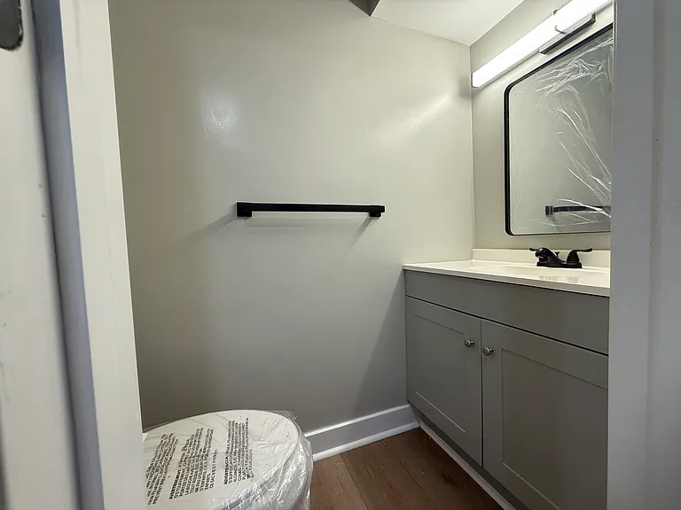 Basement half bath
