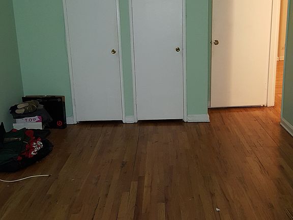 Master bedroom two closets