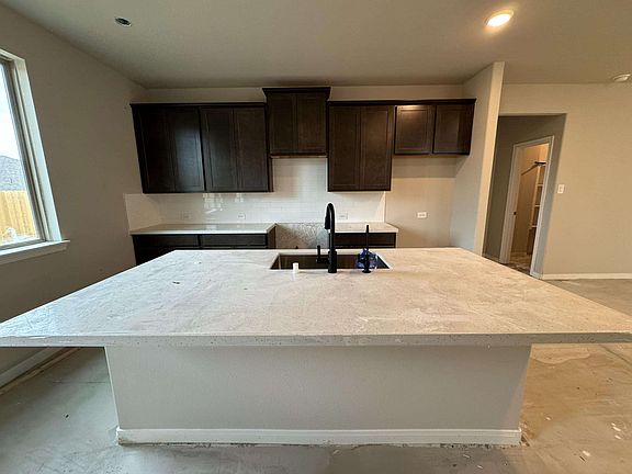 Construction progress - kitchen with large center island