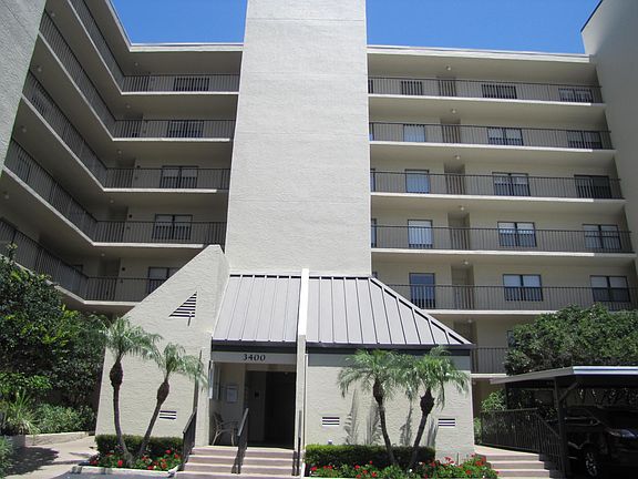 Front view of building