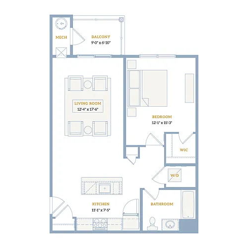 Floor plan A1B