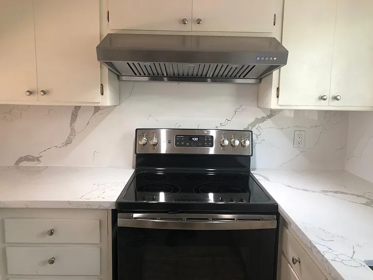 stove and exhausting fan