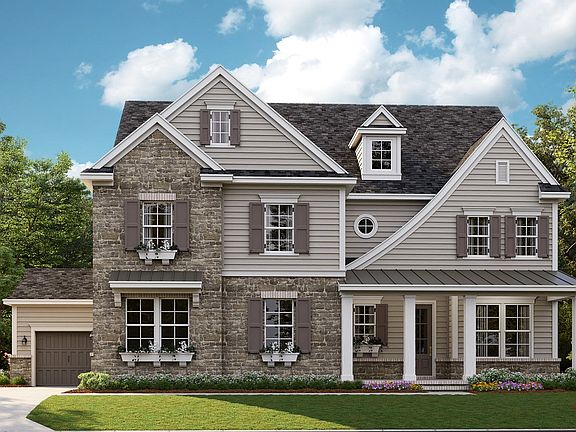 Tiburon A - American Cottage 3-Car Side Load Garage Note Renderings may show optional features