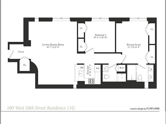 2nd image of 100 W 58th St APT 11G