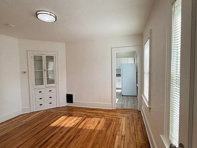 View from first bedroom off living room
