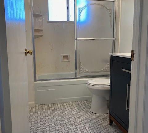 New tile floor and furnishings