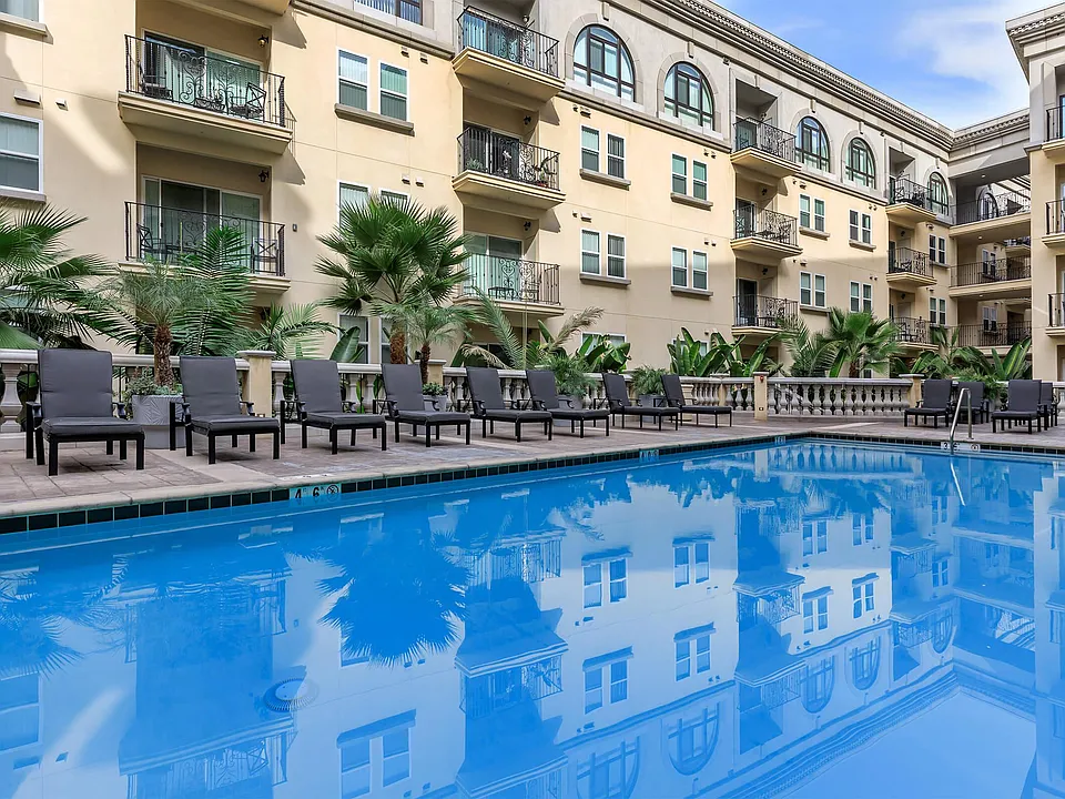 Pool with lounge chairs
