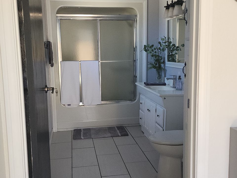 Large bathroom with radiant floor heat under tiles