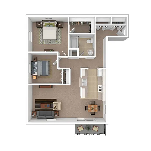 Floor plan 2 Bedroom