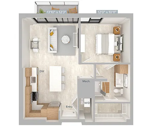 Floor plan A6-S-733-PH31