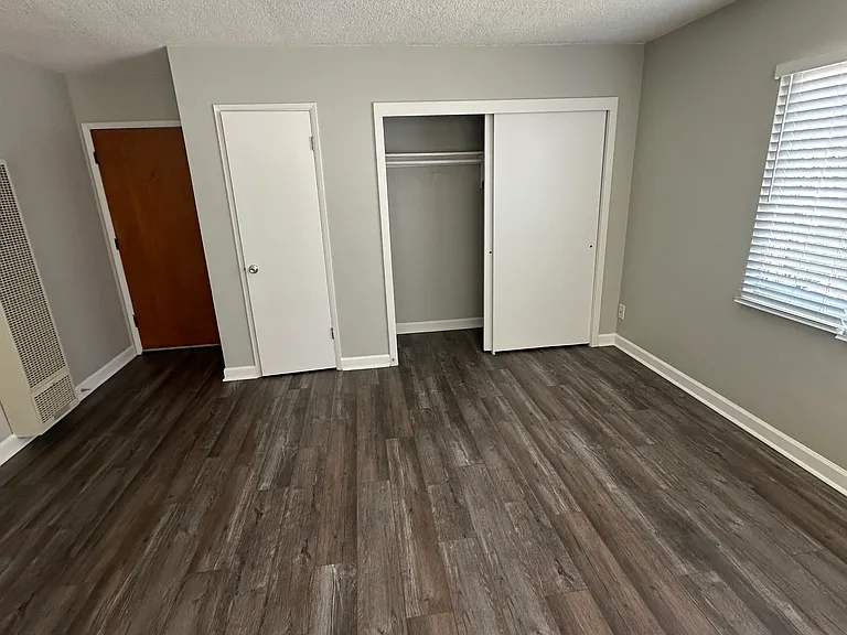 One Wall Of Closets. Entry Door to the Left.